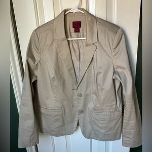 212 Collections Khaki Blazer Size: 14